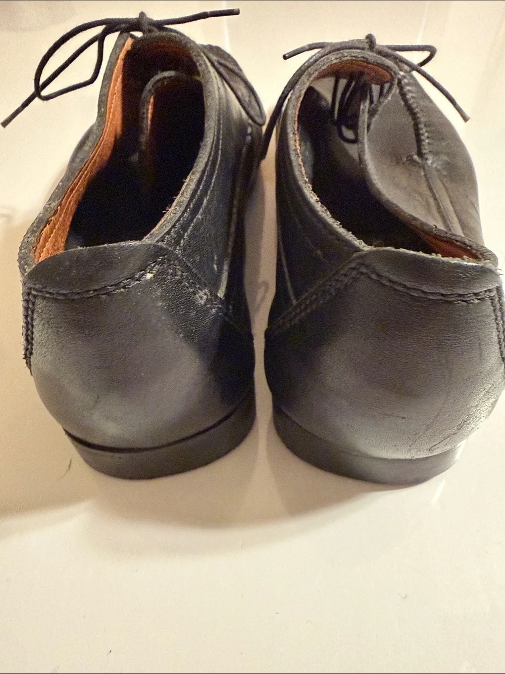 Soldini Stone Haven Italian Black Leather Lace-Up Driving Loafers Size 44/10.5